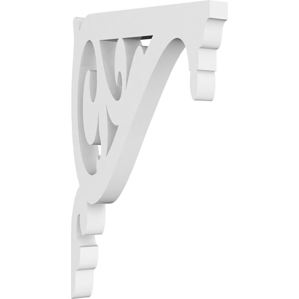Ekena Millwork Carrillo Architectural Grade PVC Bracket, 5/8"W X 4 1/2"D X 7"H BKTP01X04X07CI - main